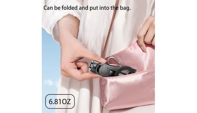 Magnetic Pocket Selfie Stick, 4 in 1 Multifunctional Mini Selfie Stick for iPhone with Bluetooth Remote, 360° Rotation Compact Portable Selfie Stick Tripod for Travel Vlogging thumbnail 4