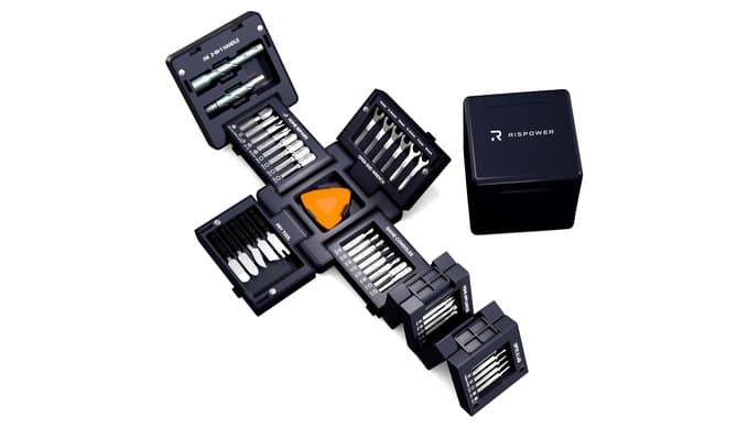 55-in-1 Magnetic Tool Cube Kit, Precision Screwdriver Set, Electronics Repair Kit for Laptop, PC, PS5, MacBook, iPhone, Switch, Glasses and Home Appliances thumbnail 1