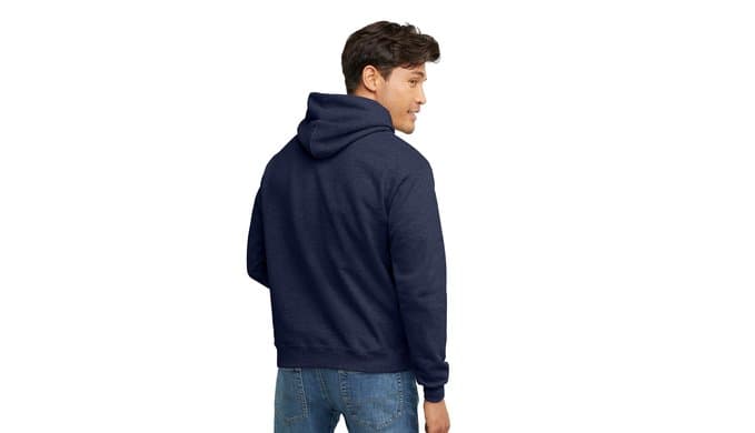 Hanes Men's Hoodie - EcoSmart Fleece Hooded Sweatshirt for Men & Women - Midweight Fleece - Big & Tall Available thumbnail 2