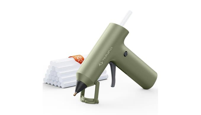 Tilswall Cordless Hot Glue Gun W106s with Rechargeable 2Ah Green thumbnail 1