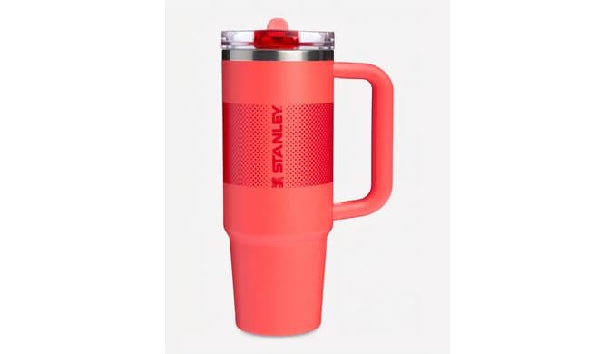 STANLEY Quencher ProTour Flipstraw Tumbler, 30 oz, Hot Coral Fade thumbnail 1