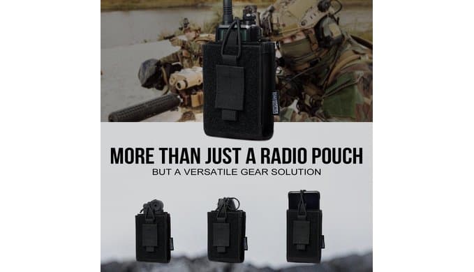 ONETIGRIS MOLLE Radio Pouch Holster fits Baofeng UV-5R BF-F8HP 500D Nylon thumbnail 5