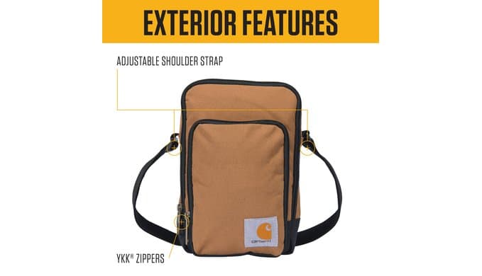 Carhartt Crossbody Zip Bag, Durable, Adjustable Crossbody Bag with Zipper Closure for Men and Women thumbnail 3
