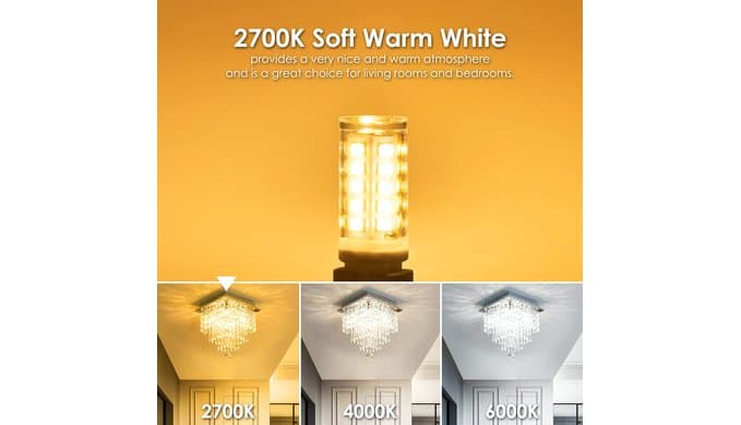 Dimmable G9 LED Bulb 4W (40 Watt Equivalent) Halogen 6 Pack 2700K thumbnail 3