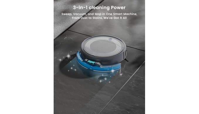 Lefant M310 Ultra Robot Vacuum and Mop, 6000Pa Suction-Slim Robotic Cleaner, Accurate Obstacle Avoidance, WiFi/App/Alexa Control, 170min Runtime, with ToF LiDAR Navigation for Pet Hair and Home thumbnail 4