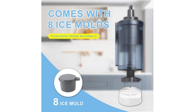 Shaved Ice Attachment for Kitchen Aid Stand Mixer - Snow cone Machine, Shaved Ice Maker,Snow Ice Machine，Include 8 Ice Molds, Fit for All Kitchen Aid Mixer thumbnail 4