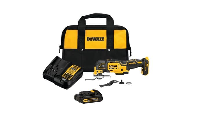 DEWALT 20V MAX XR Oscillating Tool Kit with Blades, 3 Speed Cordless Brushless Multitool, Up to 20,000 OPM, LED Light, Battery and Charger Included (DCS356C1) thumbnail 1