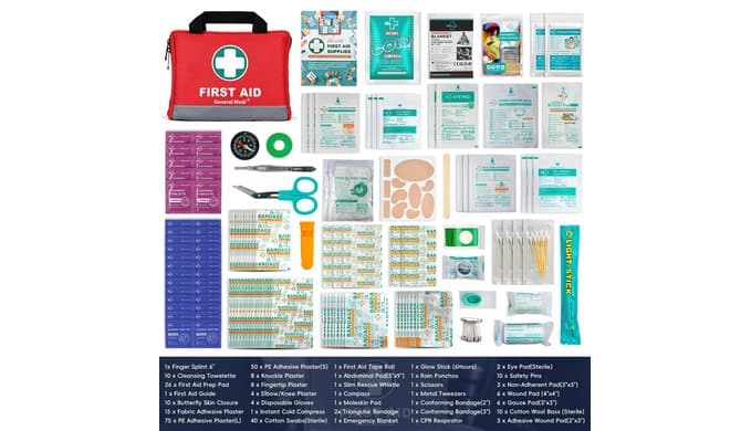 General Medi 309 Piece First Aid Kit - Emergency Kit thumbnail 2