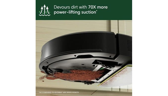 iRobot Roomba 105 Combo Robot Vacuum & Mop - Easy to use, Intense Power-Lifting Suction, LiDAR Navigation, Multiple Cleaning Modes, Avoids Mopping Carpets, Self-Charging thumbnail 4