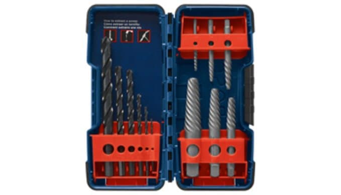 Bosch BSPE6D 12 pc. High-Carbon Steel Spiral Flute Screw Extractor Set thumbnail 1