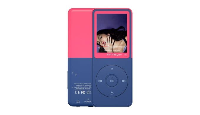 MP3 Player with Bluetooth 5.3, 1.8" Screen, Color-Block Music Player