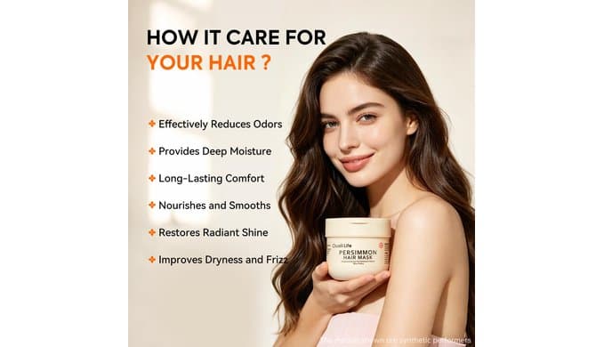 Persimmon Hair Mask for Odor Control, Deep Conditioning, 10.6 Oz thumbnail 2
