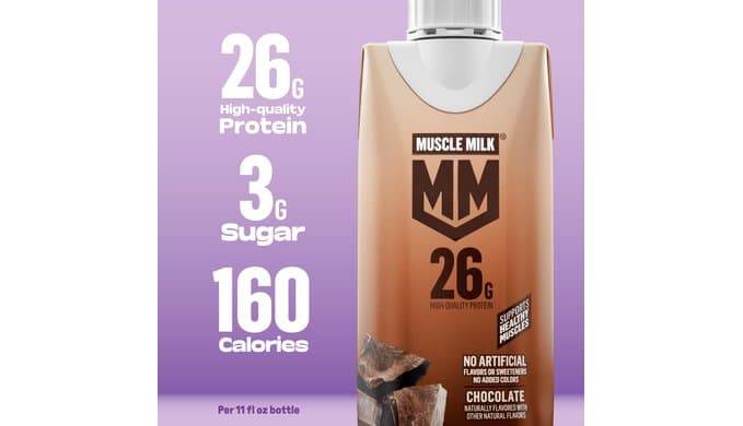 Muscle Milk High Protein Shake, Chocolate, 11 fl oz Cartons (12 Pack) thumbnail 4