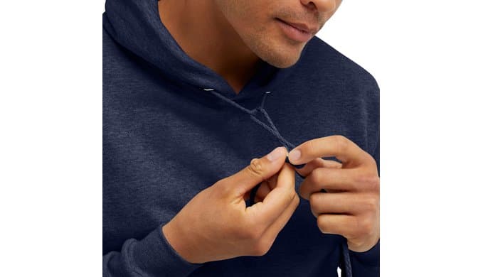 Hanes Men's Hoodie - EcoSmart Fleece Hooded Sweatshirt for Men & Women - Midweight Fleece - Big & Tall Available thumbnail 3