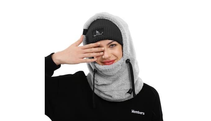 Wind-Resistant Sherpa Hood Fleece Balaclava Winter Ski Mask thumbnail 4