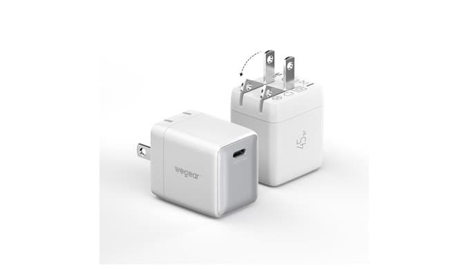 Nano Phone Charger, 2-Pack 45W GaN USB C Charger Block thumbnail 1