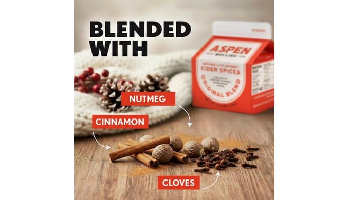 Aspen Mulling Cider Spices Original Blend. Cinnamon, Nutmeg, & Clove. Holiday Mulling Spice Mix for Spiced Cider, Mulled Red Wine, & Festive Winter Beverage Mix. 5.65 oz. (Pack of 4) thumbnail 5