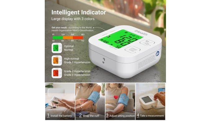 iHealth Track Smart Upper Arm Blood Pressure Monitor with Wide-Range Cuff thumbnail 3