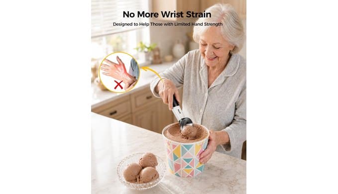 KYX Heated Ice Cream Scoop Rechargeable, Electric Scoop for Hard Ice Cream thumbnail 3