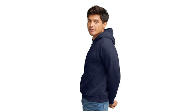Hanes Men's Hoodie - EcoSmart Fleece Hooded Sweatshirt for Men & Women - Midweight Fleece - Big & Tall Available thumbnail 4