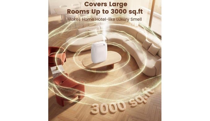 Ziweo Waterless Essential Oil Diffuser Up to 3000sq.ft Whole-Home Scent thumbnail 4