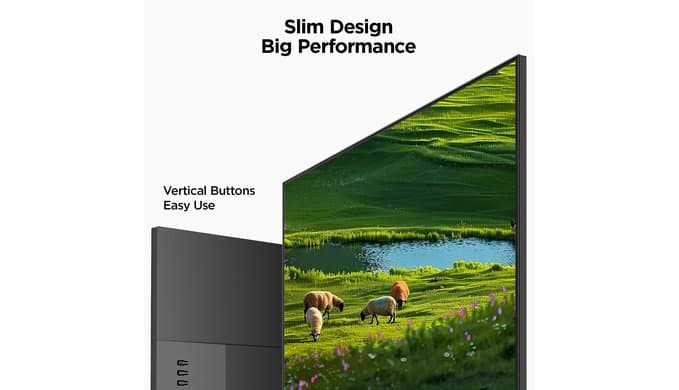 KOORUI 24-inch Computer Monitor FHD 100Hz VA HDMI/VGA, Audio Out thumbnail 2