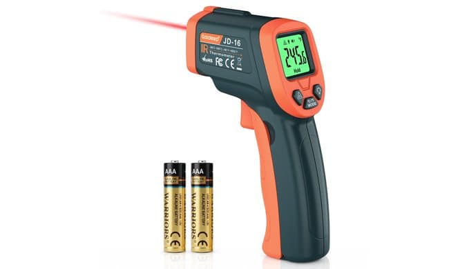 Infrared Thermometer Laser Temperature Gun, Adjustable Emissivity thumbnail 1