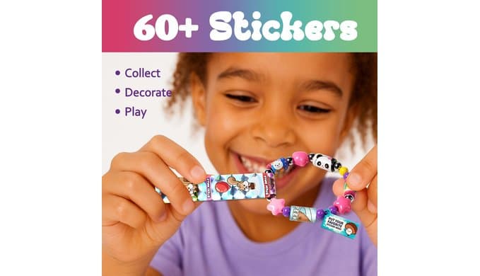 ROHSCE Sticker Bracelet Kit for Kids, Wearable DIY Craft Toy thumbnail 5