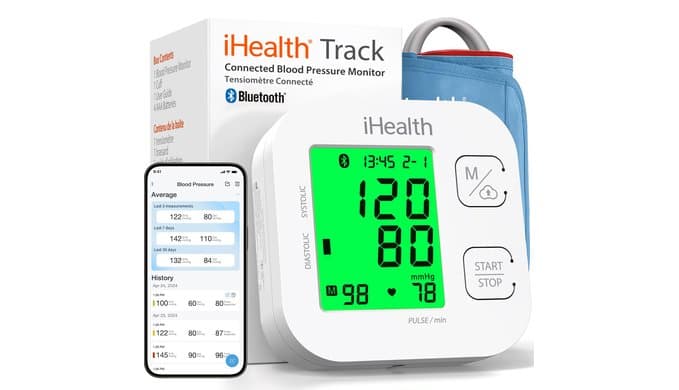 iHealth Track Smart Upper Arm Blood Pressure Monitor with Wide-Range Cuff thumbnail 1
