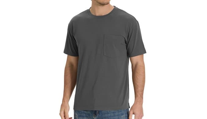 BAMBOO COOL Men's Pocket T-Shirts, Heavy Weight Crewneck Tshirt thumbnail 1