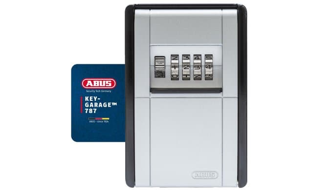 ABUS KeyGarage 787 Wall-Mount Key Lock Box, 4-Digit Combination Key Safe, Holds Up to 20 Keys or 14 Cards, Metal Key Storage Box, Black/Silver thumbnail 5