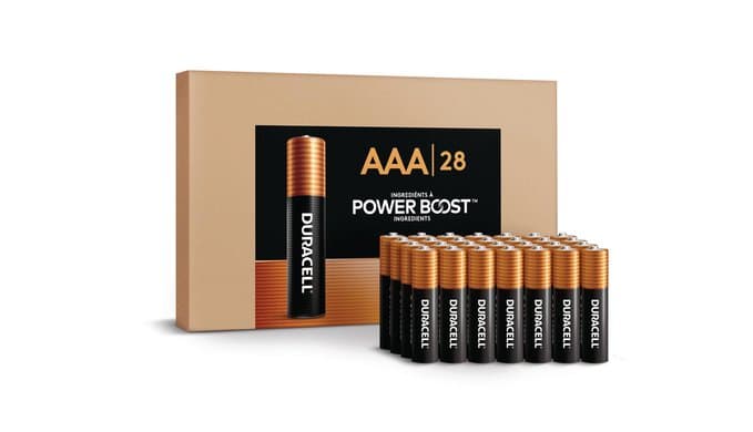 Duracell Coppertop AAA Batteries, 28 Pack, 12-Year Shelf Life, Storage Tray thumbnail 2