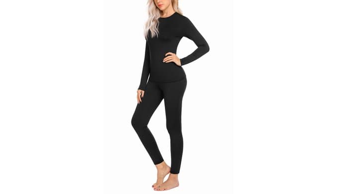 Ekouaer Thermal Underwear for Women Long Johns Sets Lightweight Base Layer