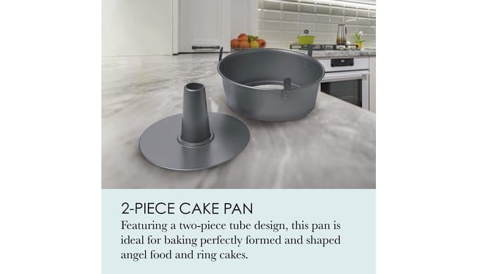 Chicago Metallic Angel Food Cake Pan 2-Piece Tube Pan with Removable Center thumbnail 3
