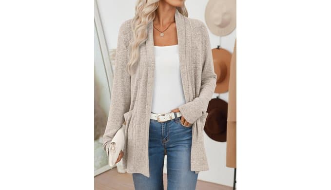 LILLUSORY Cardigan for Women Lightweight Cardigans Fall Fashion Outfits thumbnail 2