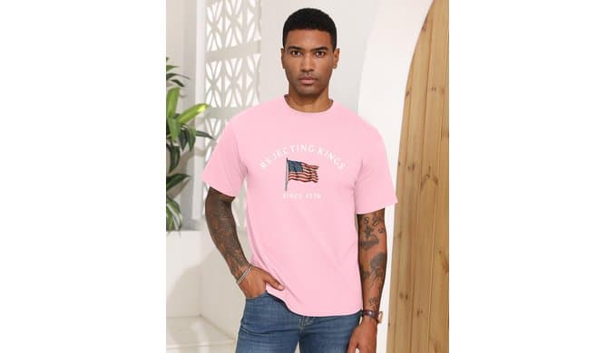 Mens American Flag Shirt Vintage Patriotic USA Freedom Tee thumbnail 5
