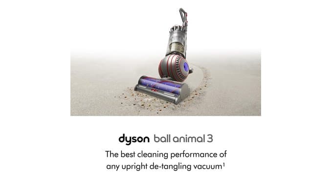 Dyson Ball Animal 3 Upright Vacuum, Corded, 290AW, De-tangling Motorbar Cleaner Head for All Floors, 3 Suction Modes thumbnail 2