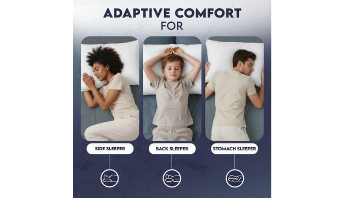Utopia Bedding Gusset Bed Pillow, Hotel Pillows Queen Size Set of 2, White thumbnail 5