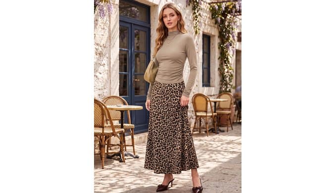 Women's Mock Neck Tops Casual Knit Slim Fit Shirt Fall Layer Outfit thumbnail 5