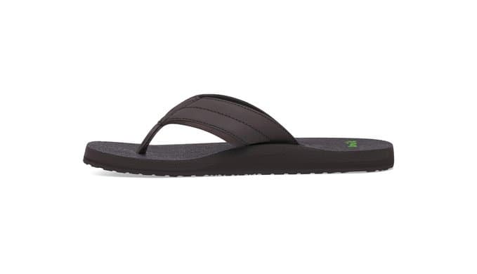 Sanuk Beer Cozy IV Mens Flip Flops - Memory Foam Beach Sandals thumbnail 4