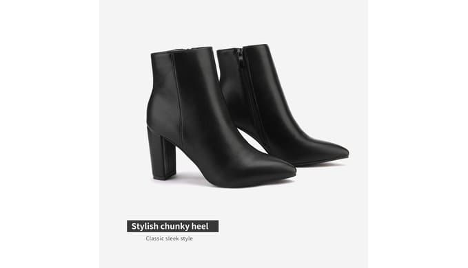DREAM PAIRS Women's Chunky Heel Ankle Booties thumbnail 5
