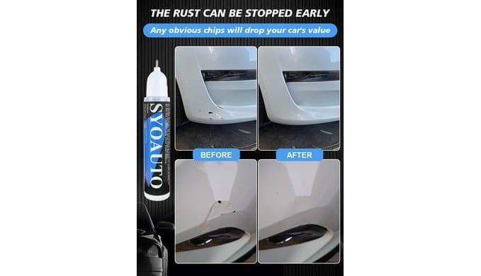 SYOAUTO Summit White GAZ Touch Up Paint Fit for Chevrolet or GMC Auto Touch up Paint Car Scratch Repair Pen Brush and Tip 2 in 1 (Summit White GAZ) thumbnail 5