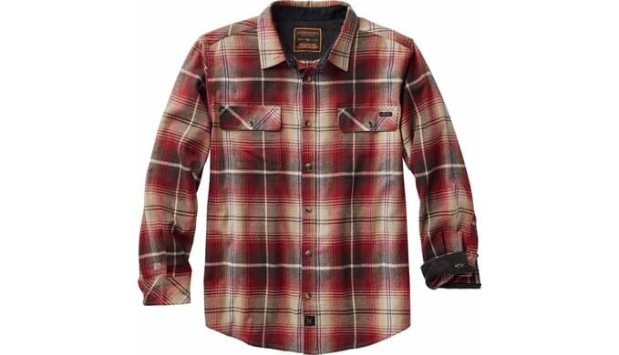 Legendary Whitetails Mens Long Sleeve Plaid Flannel 100% Cotton Shirt