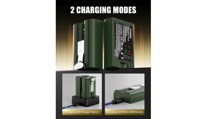 4-Pack 6040mAh Replacement Battery for Ring Doorbell thumbnail 4