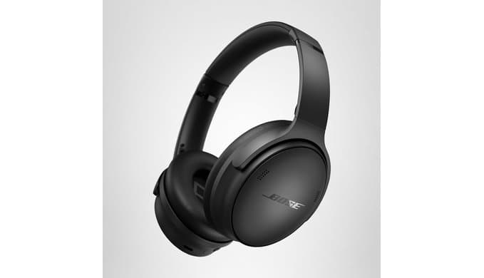 Bose QuietComfort Headphones - Wireless Bluetooth Headphones, Active Over Ear Noise Cancelling and Mic, USB-C Charging, Deep Bass, Up to 24 Hours of Playtime, Black thumbnail 1