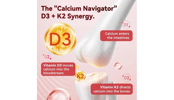 Vitamin D3 K2 Gummies, 5,000 IU / 10,000 IU D3 + 200 mcg MK-7, 120 Count thumbnail 5