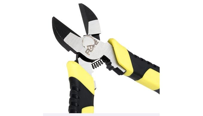 6 Inch Industrial Diagonal Cutting Pliers - High Leverage Side Cutters with Hardened Blades, CR-V Steel, Anti-Rust Finish for Electronics & Cable Work thumbnail 3