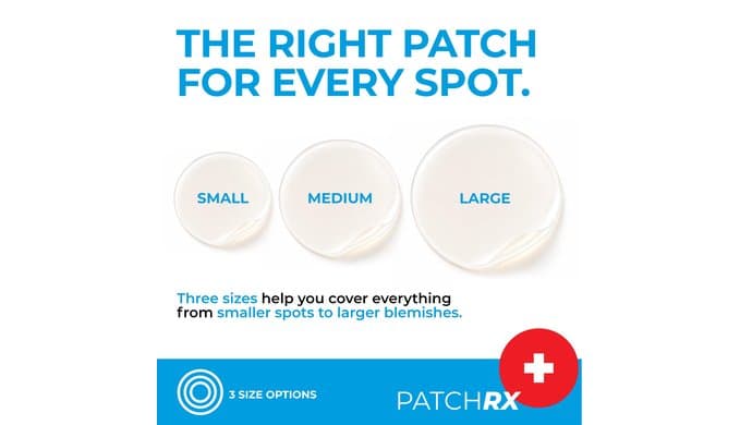 PatchRx Pimple Patches for Face (120 Patches), Hydrocolloid Acne Patches with Tea Tree Oil, Pimple Patch Pimple Stickers - Hydrocolloid Patch Acne Dots - Acne Pimple Patches For Face - Zit Patches thumbnail 3