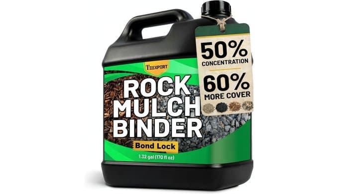 Teexpert Rock Glue for Landscaping: 170OZ Water-Based Formula Mulch Binder for Rocks & Mulch Gravel Pebbles, 100% Permeable Safe for Kids Plants Pets Fast-Drying Easy to Use for Holds 12 Months thumbnail 1