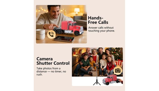 Truck Bluetooth Speaker, Mini Truck Speaker with TWS Stereo thumbnail 4